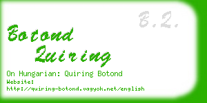 botond quiring business card